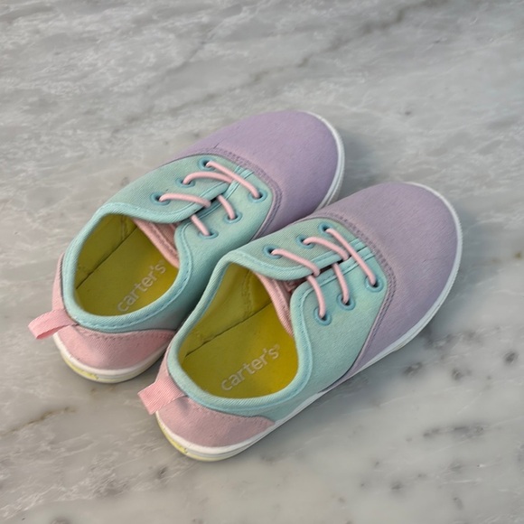 Carter's Pink and Purple Sneakers Lightweight Casual Shoes - Picture 1 of 2